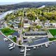 Saugatuck in spring at better times (this was around the same year my wife and I got married there).